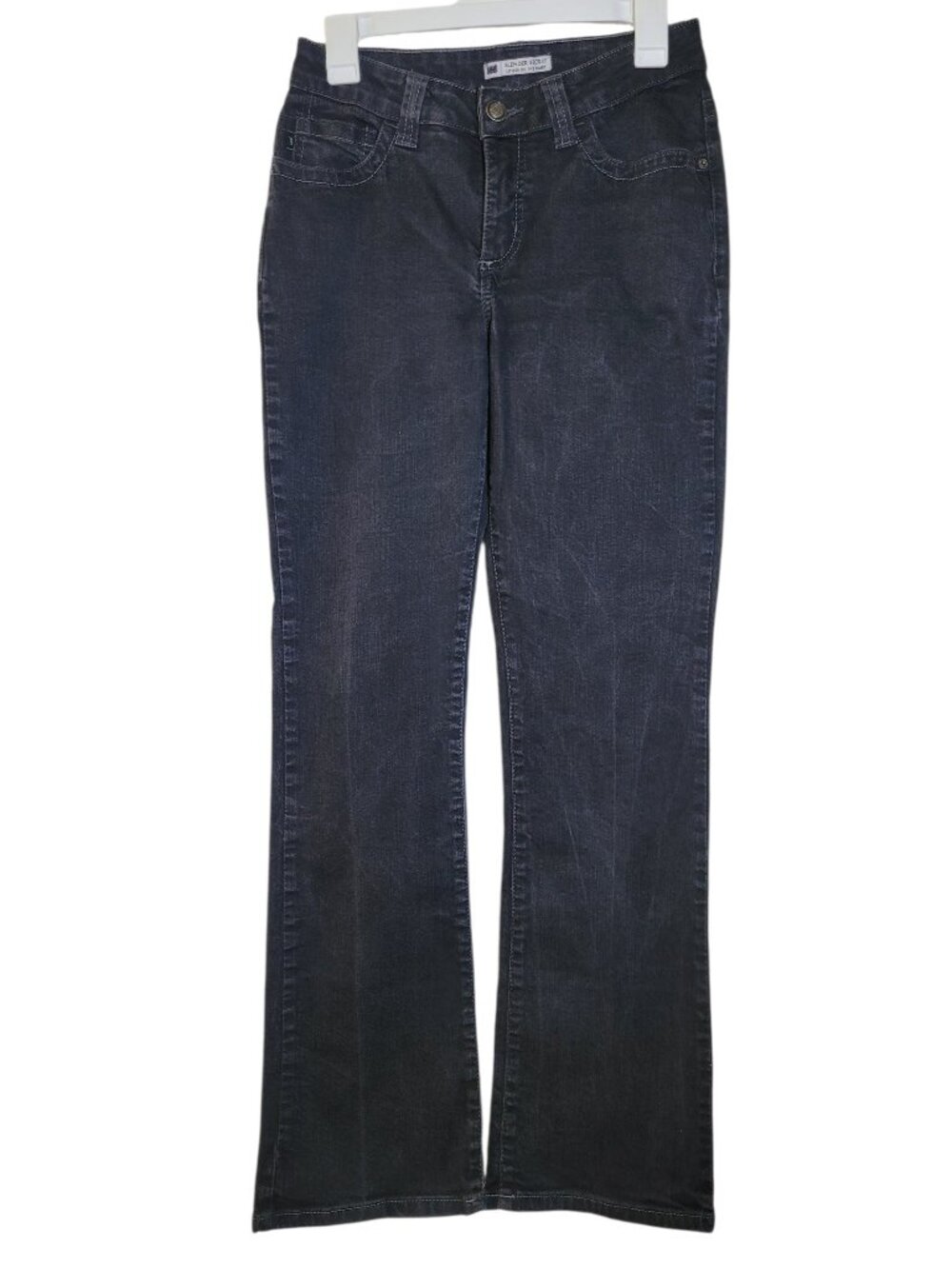 Lee Slender Secret Bootcut Jeans Womens Size 8 Black Stretch Denim Pants Y2K